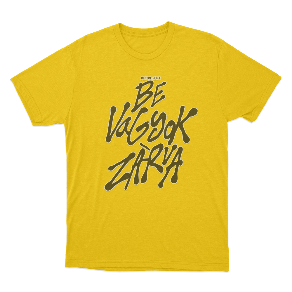 BE VAGYOK ZARVA Unisex T Shirt Yellow BE VAGYOK ZARVA Unisex T Shirt Yellow