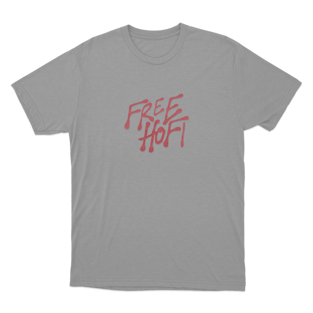 FREE HOFI Unisex T Shirt Grey FREE HOFI Unisex T Shirt Grey