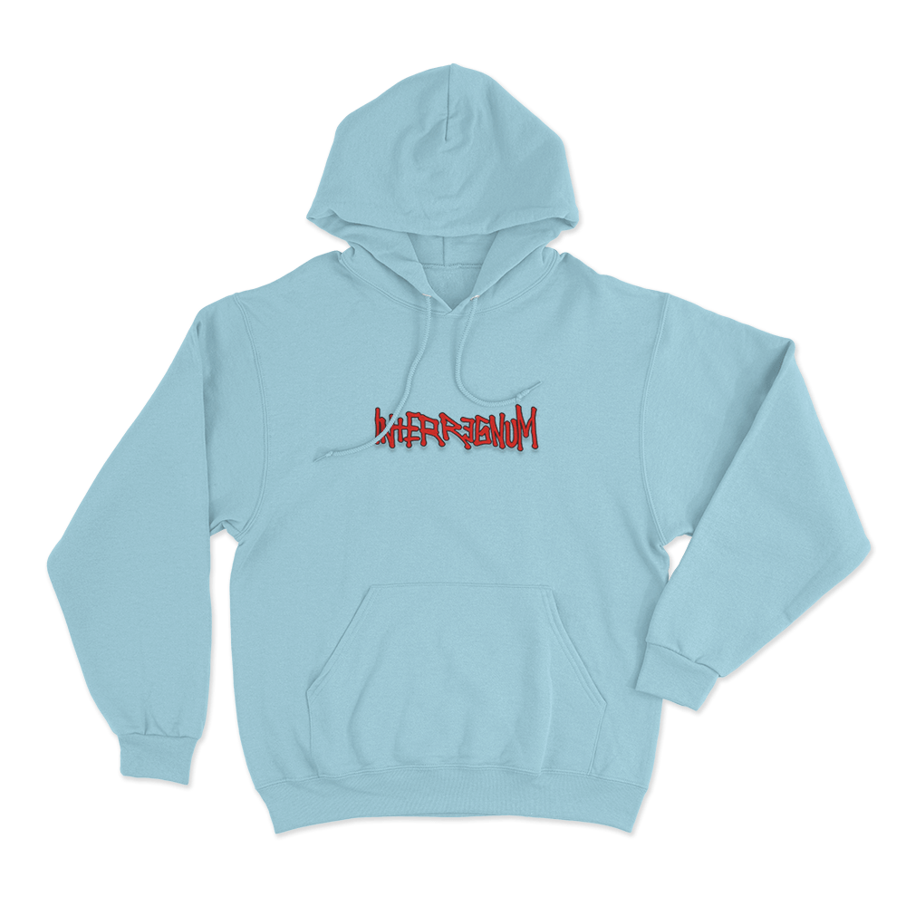 INTERREGNUM Graffiti Unisex Hoodie Sky Blue INTERREGNUM Graffiti Unisex Hoodie Sky Blue