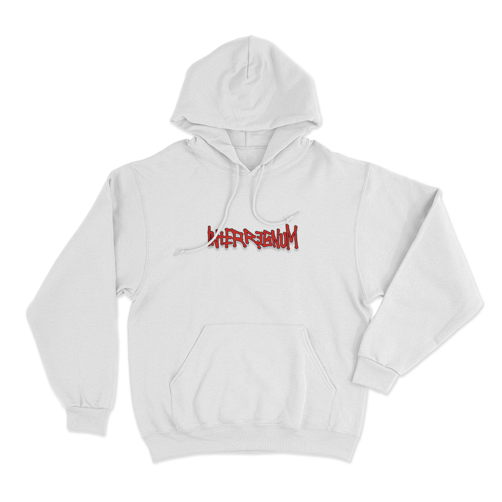 INTERREGNUM Graffiti Unisex Hoodie White INTERREGNUM Graffiti Unisex Hoodie White